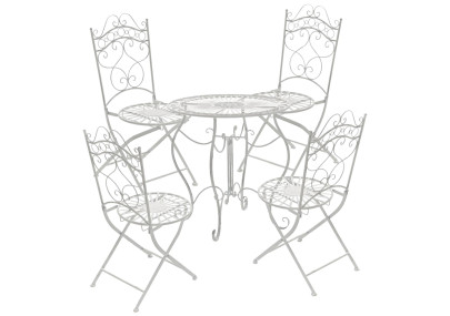 Ensemble de 2 chaises Indra blanc antique