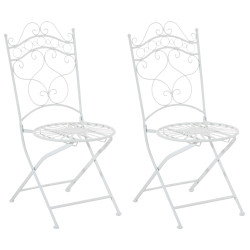 Ensemble de 2 chaises Indra, blanches
