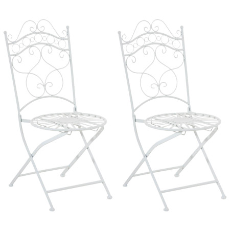 Ensemble de 2 chaises Indra, blanches