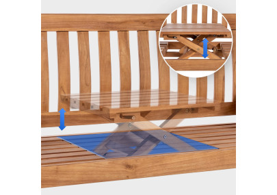 Banc en teck Orlando 150 cm