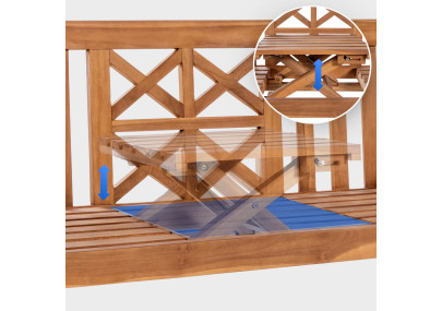 Banco de teca Luka Teca,150 cm