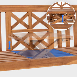 Banc en teck Luka 150 cm