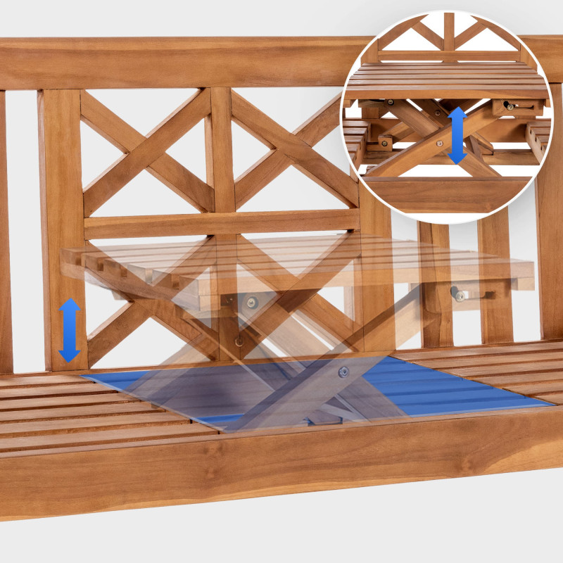 Banc en teck Luka 150 cm