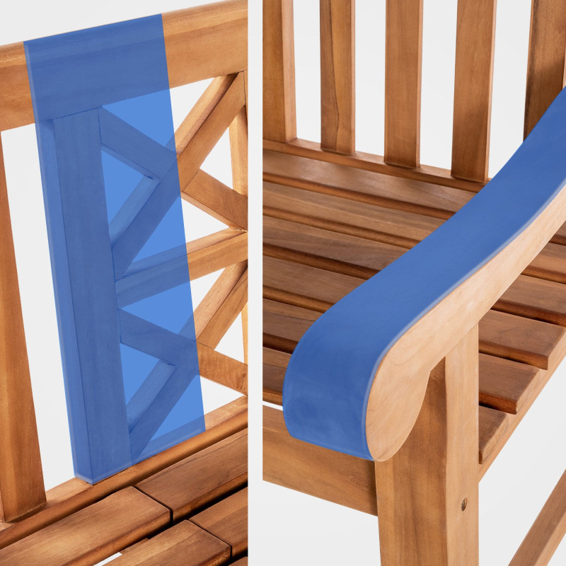 Banc en teck Luka 150 cm