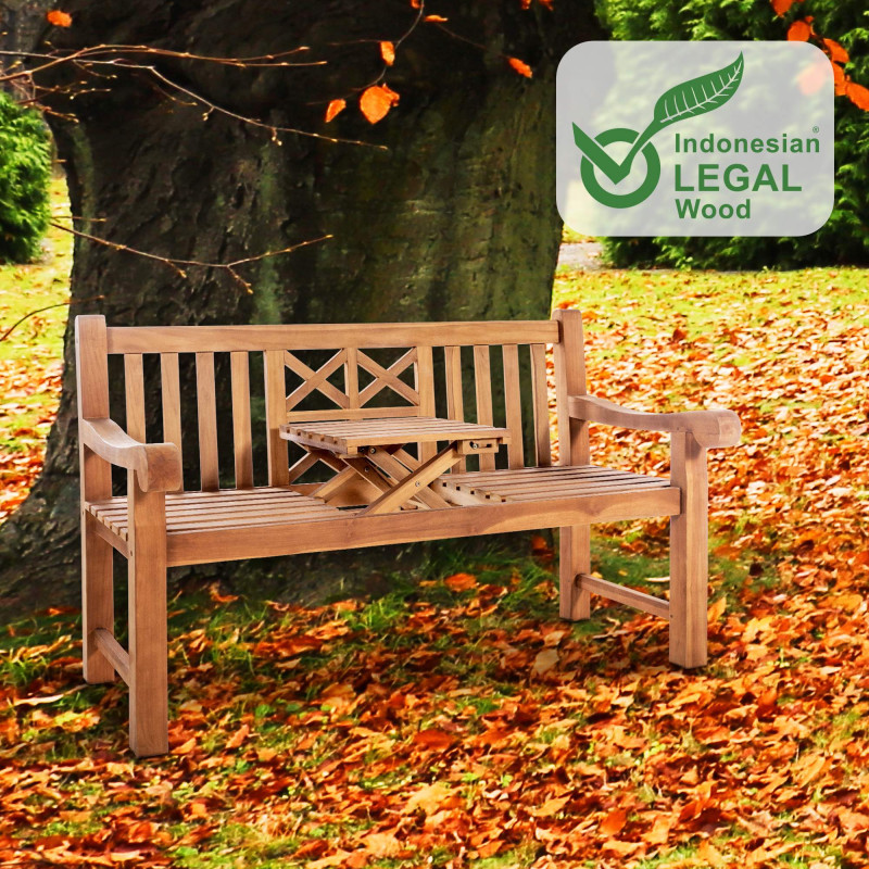 Banc en teck Luka 150 cm