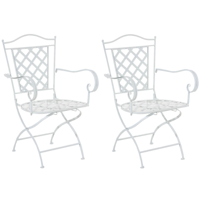 Set di 2 sedie Adara bianco