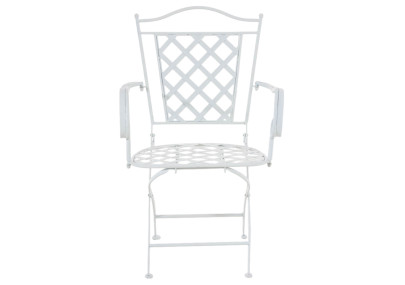 Set de 2 Sillas de jardín Adara Blanco