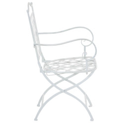 Ensemble de 2 chaises Adara, blanches