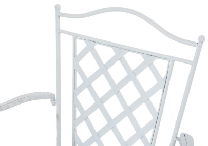 Set de 2 Sillas de jardín Adara Blanco