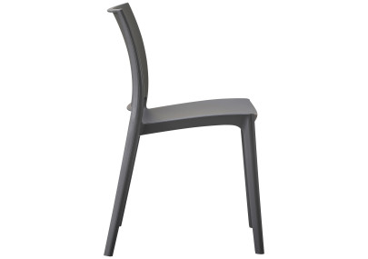 Chaise Meton, gris fonc?