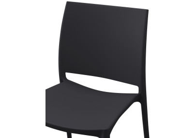 Chaise Meton, noire