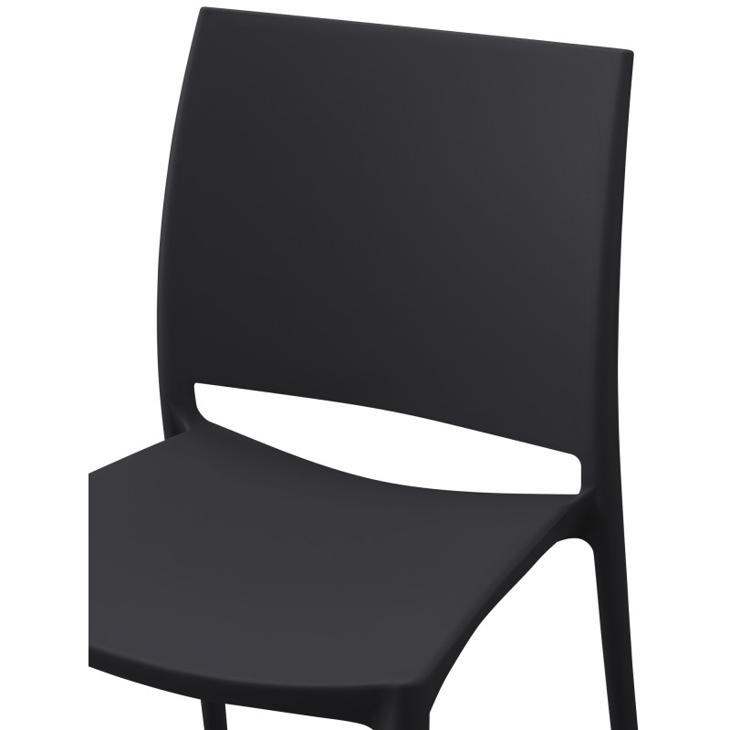 Chaise Meton, noire
