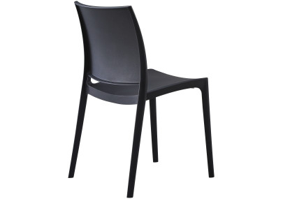 Silla de jardín Meton Negro