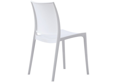 Silla de jardín Meton Blanco