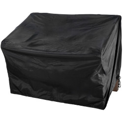 Housse pour banc de jardin de 120 cm, noire