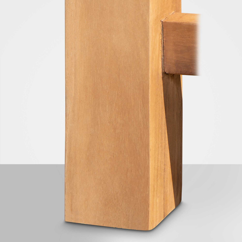 Teakbank Florida 120 cm mit Abdeckhaube