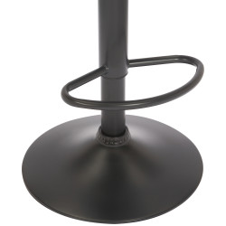 Ensemble de 2 tabourets de bar Jamie en velours noir