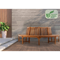 Banco semicircular Leming 250 cm