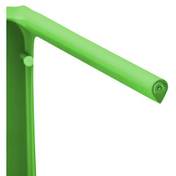 Tabouret de bar Laurel, similicuir, blanc