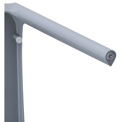 Tabouret de bar Laurel, similicuir, blanc/cr?me