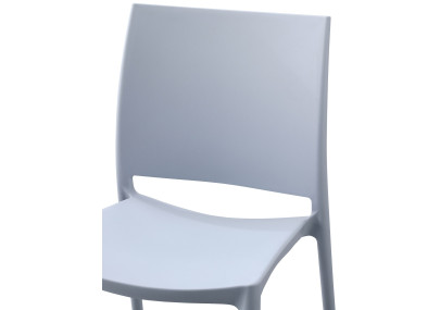 Tabouret de bar Laurel, similicuir, blanc/cr?me