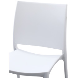 Ensemble de 2 chaises Meton blanches