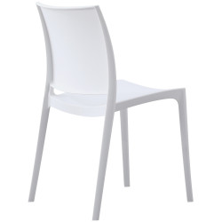 Ensemble de 2 chaises Meton blanches