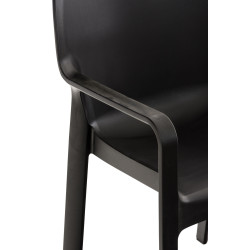 Ensemble de 4 chaises Diva, noires