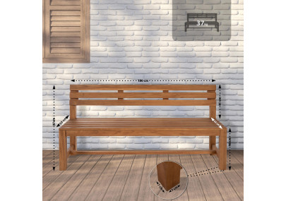 Banc en teck Augusta 180 cm