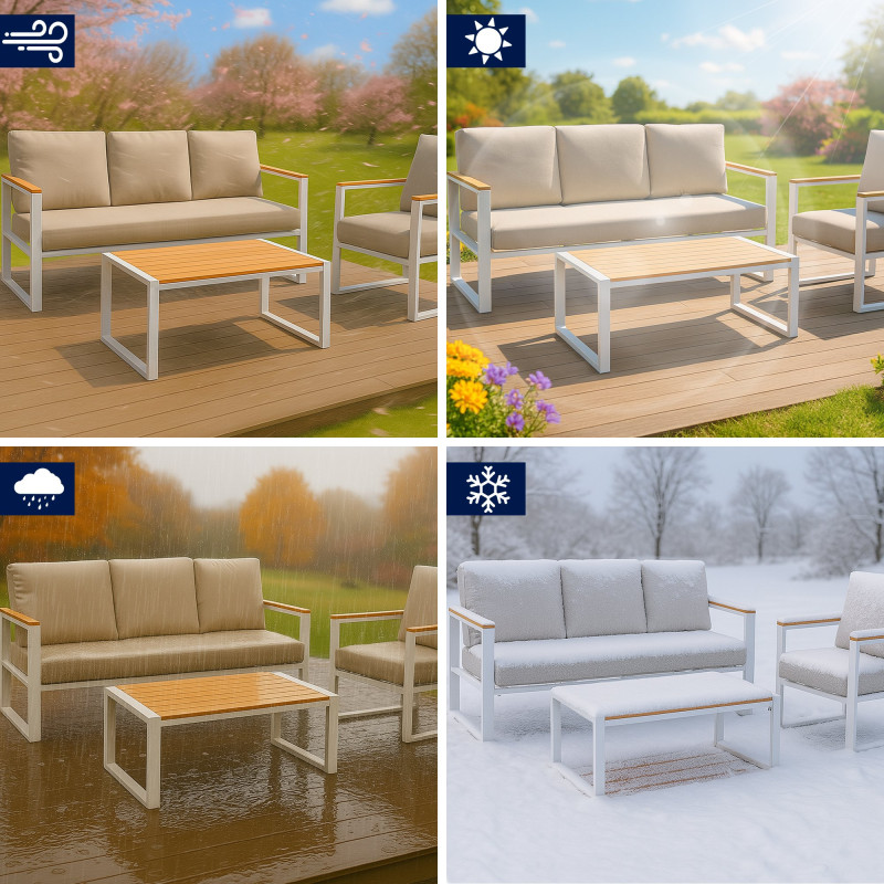 Ensemble de sièges Rodiesa, blanc