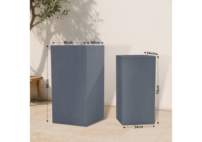 Ensemble de 2 treillis Trigo bronze