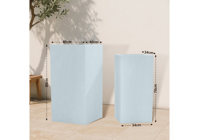 Lot de 2 Trigo treillis antique cr?me