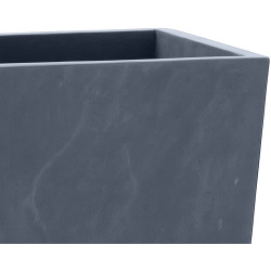 Ensemble de 3 pots de fleurs anthracite