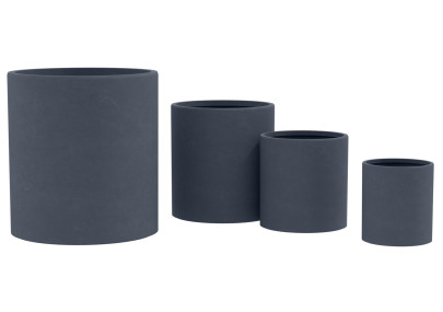 Ensemble de 4 pots de fleurs, 1 anthracite