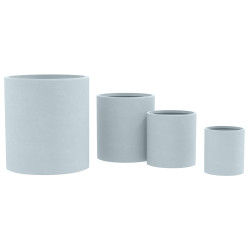 Ensemble de 4 pots de fleurs, 1 gris