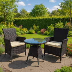 Ensemble de sièges Fireda, marron foncé