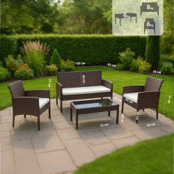 Ensemble de sièges Ramunda, marron