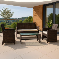 Ensemble de sièges Toruba, marron