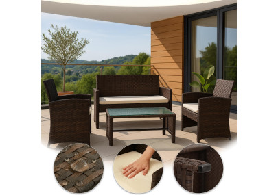 Ensemble de sièges Toruba, marron