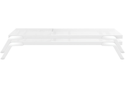 Ensemble de 2 chaises longues Tropic blanches