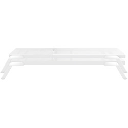 Ensemble de 2 chaises longues Tropic blanches