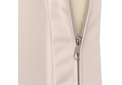 Banc à bascule Joyce avec coussin d'assise 150 cm + teck crème