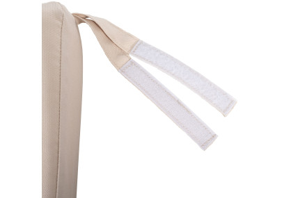 Banc à bascule Joyce avec coussin d'assise 220 cm + teck crème