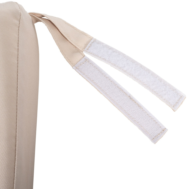 Banc à bascule Joyce avec coussin d'assise 220 cm + teck crème