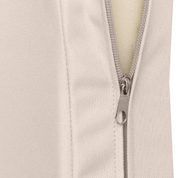 Banc à bascule Joyce avec coussin d'assise 220 cm + teck crème