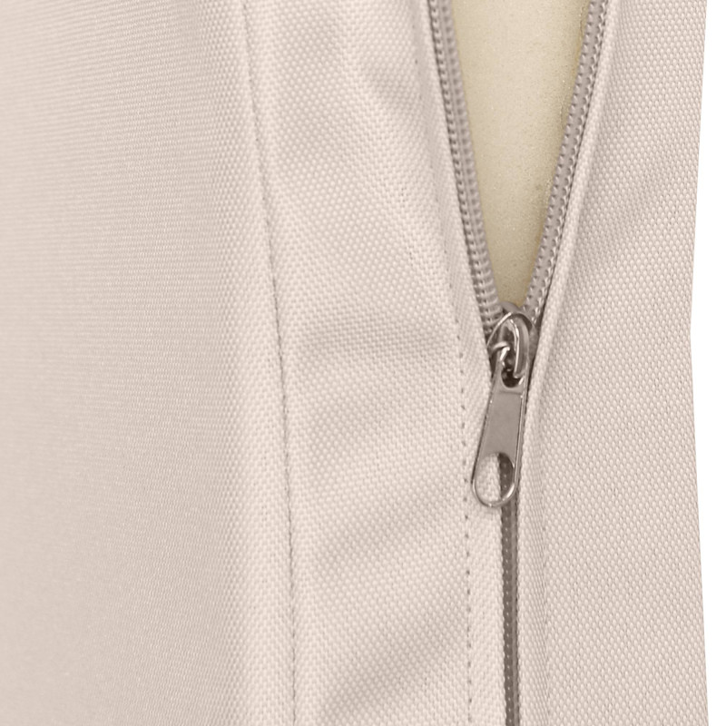 Banc à bascule Joyce avec coussin d'assise 220 cm + teck crème