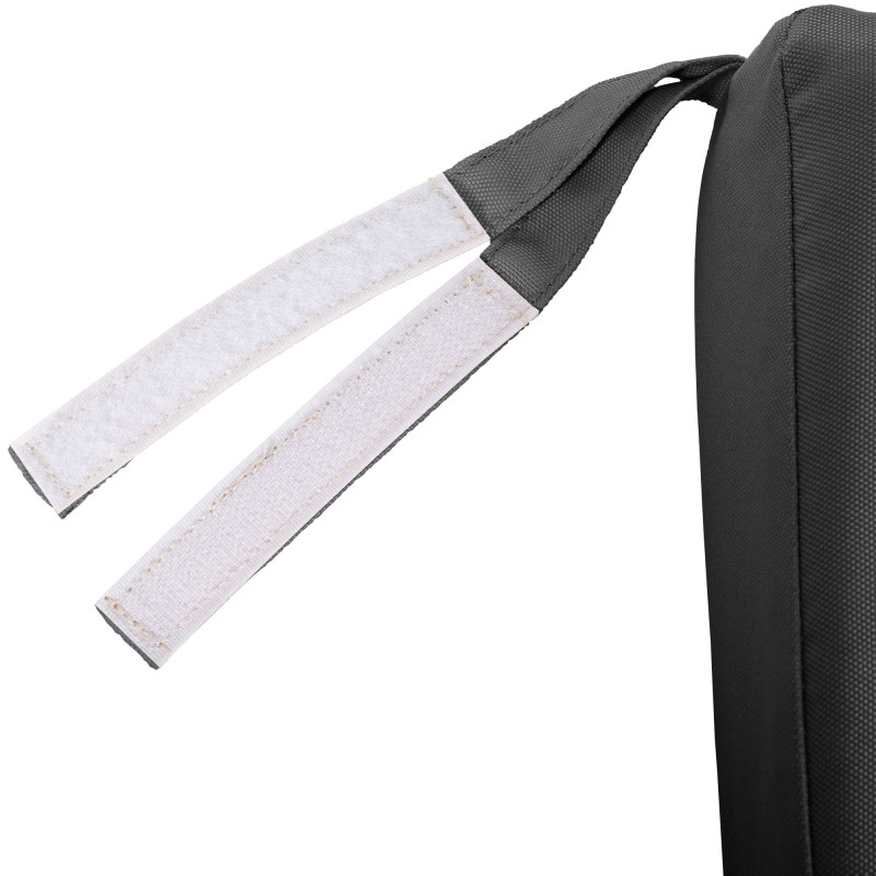 Banc Jackson en teck avec coussin d'assise 120 cm + teck gris fonc?