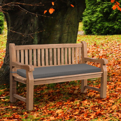 Teakbank Jackson mit Sitzkissen 150 cm + teak