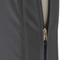 Banc Jackson en teck avec coussin d'assise 150 cm + teck gris foncé