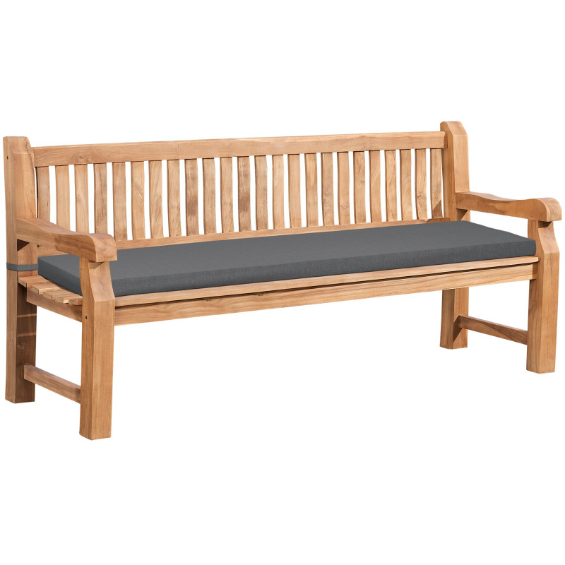 Teakbank Jackson mit Sitzkissen 200 cm + teak